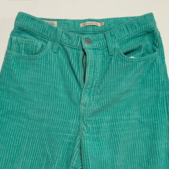 Levi's teal ribbed jeans size 28 (size 6) - Picture 3 of 6
